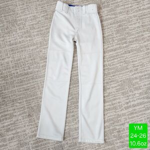 Mizuno Youth Baseball Pants Light Grey Size YM 24-26